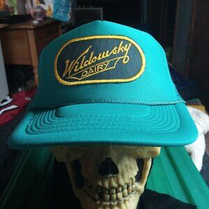 Deadstock Vintage Wildowsky Dairy Patch Snap Trucker Hat Cap